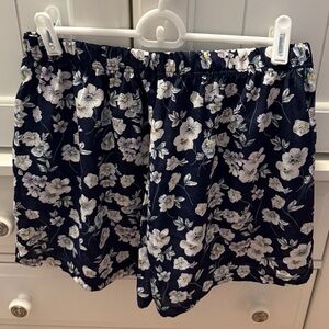 ROMWE Navy Floral Shorts